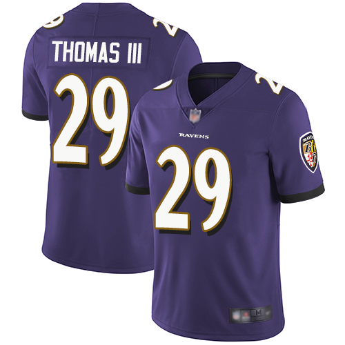 Baltimore Ravens #29 Earl Thomas III Purple Team Color Men's Stitched Vapor Untouchable Limited Jersey Men's