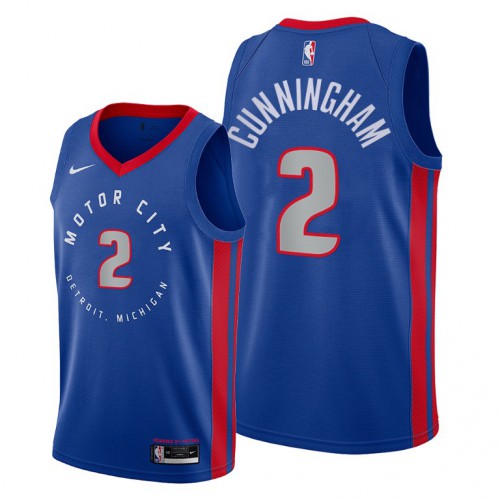 Detroit Detroit Pistons #2 Cade Cunningham Youth Blue Jersey 2021 NB.1 Youth