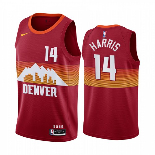 Denver Nuggets #14 Gary Harris Red Swingman 2020-21 City Edition Jersey Mens