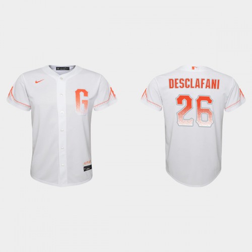 San Francisco San Francisco Giants #26 Anthony Desclafani Youth 2021 City Connect White Jersey Youth