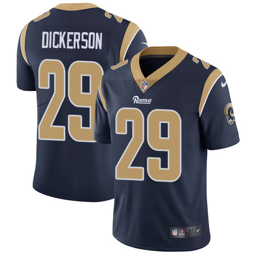 Rams #29 Eric Dickerson Navy Blue Team Color Youth Stitched Vapor Untouchable Limited Jersey