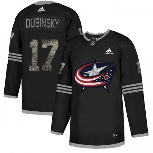 Adidas Columbus Blue Jackets #17 Brandon Dubinsky Black Authentic Classic Stitched Jersey Men's