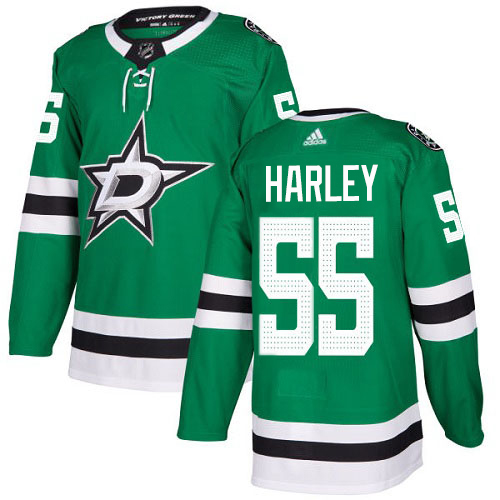 Adidas Dallas Stars #55 Thomas Harley Green Home Authentic Youth Stitched Jersey Youth