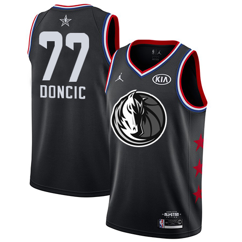 Dallas Mavericks #77 Luka Doncic Black Youth Jordan Swingman 2019 All-Star Game Jersey Youth