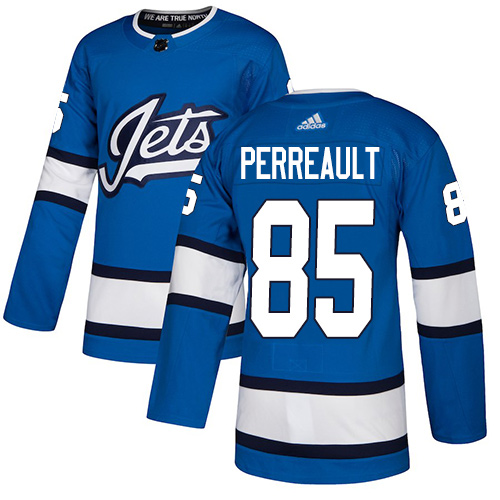 Adidas Winnipeg Jets #85 Mathieu Perreault Blue Alternate Authentic Stitched Jersey Men's