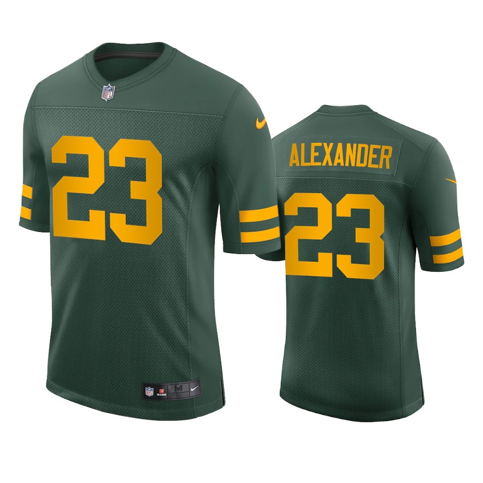 Green Bay Packers #23 Jaire Alexander Men's Alternate Vapor Limited Player Jersey - Green