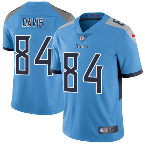 Tennessee Titans #84 Corey Davis Light Blue Alternate Men's Stitched Vapor Untouchable Limited Jersey Men's