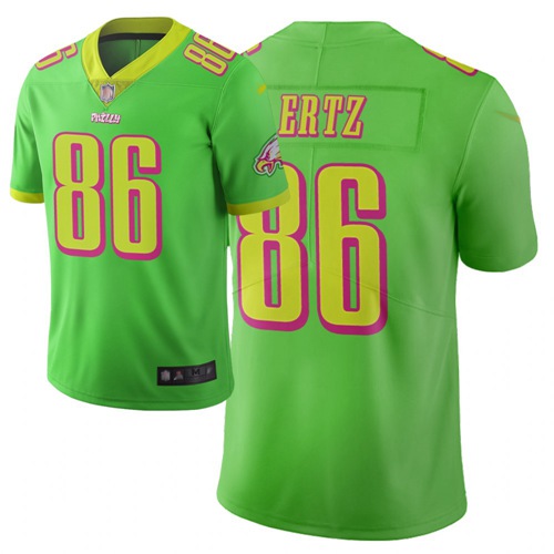 Philadelphia Eagles #86 Zach Ertz Green Men's Stitched Limited City Edition Jersey Men's