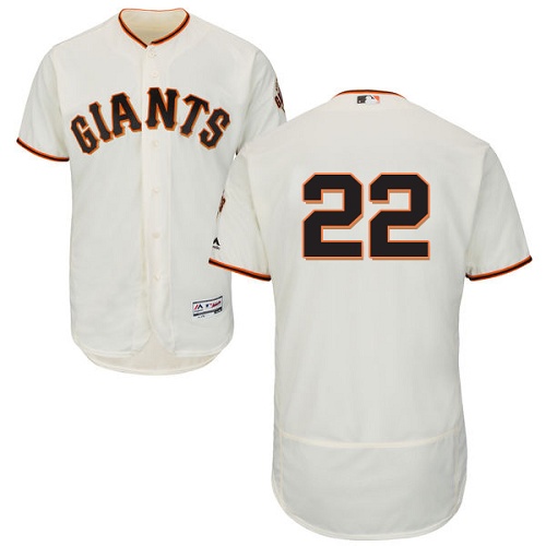 San Francisco Giants #22 Will Clark Cream Flexbase Authentic Collection Stitched Jersey Men's