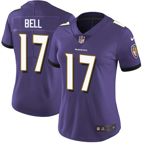 Baltimore Ravens #17 Le'Veon Bell Purple Team Color Women's Stitched Vapor Untouchable Limited Jersey Womens