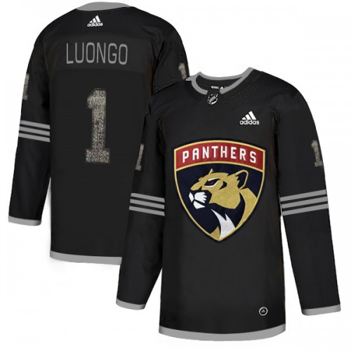 Adidas Florida Panthers #1 Roberto Luongo Black Authentic Classic Stitched Jersey Men's