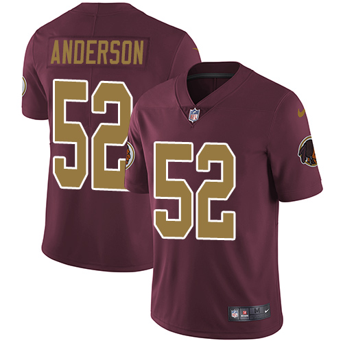 Washington Commanders #52 Ryan Anderson Burgundy Red Alternate Men's Stitched Vapor Untouchable Limited Jersey Men's