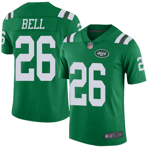 New York Jets #26 Le'Veon Bell Green Men's Stitched Limited Rush Jersey Men's