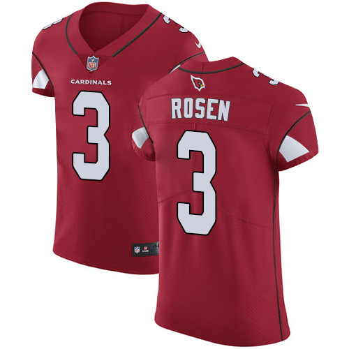 Cardinals #3 Josh Rosen Red Team Color Men's Stitched Vapor Untouchable Elite Jersey