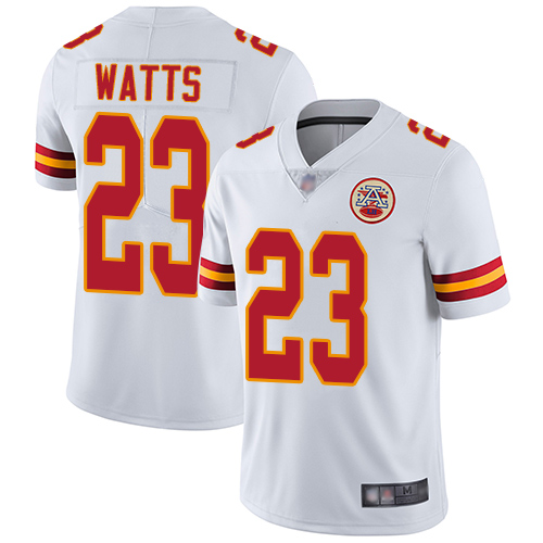 Kansas City Chiefs #23 Armani Watts White Men's Stitched Vapor Untouchable Limited Jersey Men's