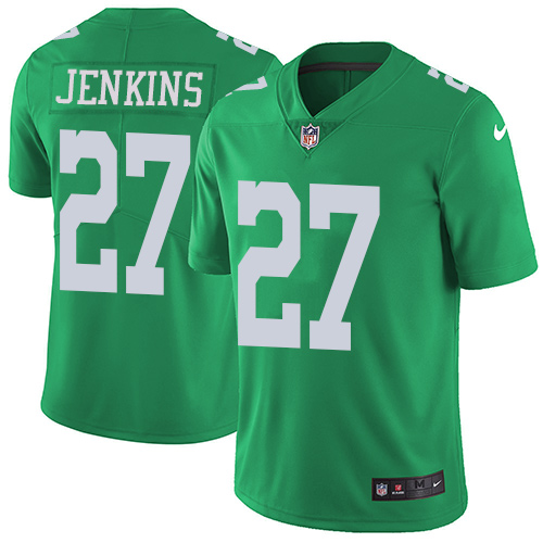 Philadelphia Eagles #27 Malcolm Jenkins Green Men's Stitched Limited Rush Jersey Men's