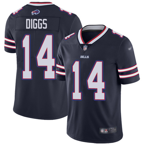 Bills #14 Stefon Diggs Navy Youth Stitched Limited Inverted Legend Jersey
