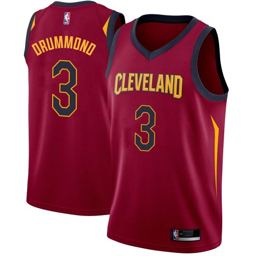 Cleveland Cavaliers #3 Andre Drummond Red Youth Swingman Icon Edition Jersey Youth