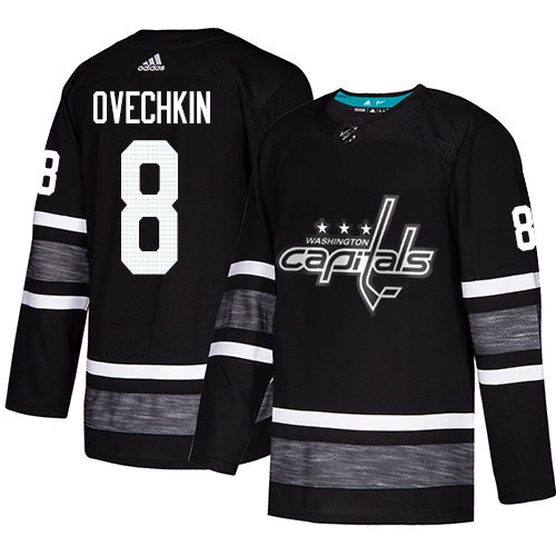 Adidas Washington Capitals #8 Alex Ovechkin Black Authentic 2019 All-Star Stitched Youth Jersey Youth
