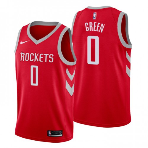 Houston Rockets #0 Jalen Green Womens Red Swingman Icon Edition Jersey Womens