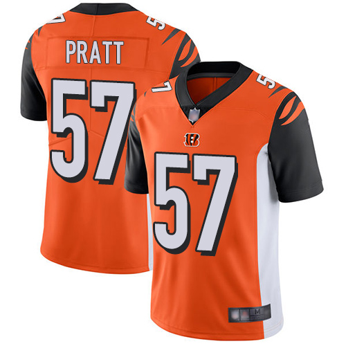 Cincinnati Bengals #57 Germaine Pratt Orange Alternate Youth Stitched Vapor Untouchable Limited Jersey Youth