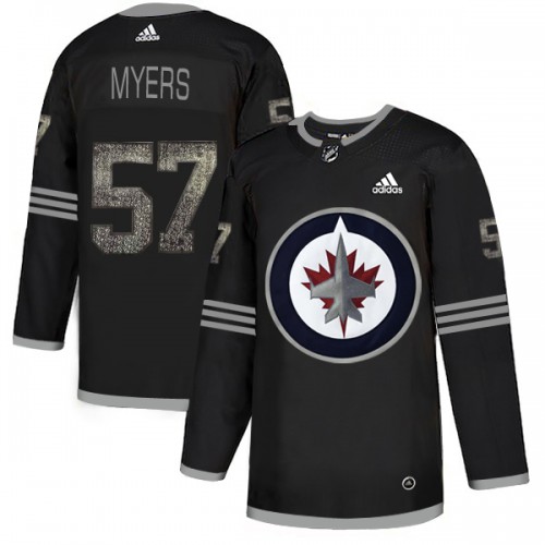 Adidas Winnipeg Jets #57 Tyler Myers Black Authentic Classic Stitched Jersey Men's