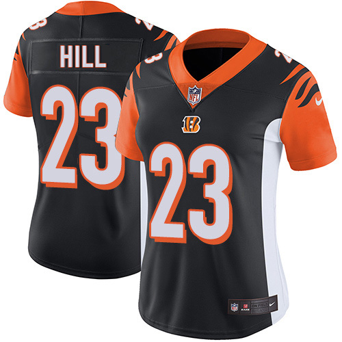Bengals #23 Daxton Hill Black Team Color Women's Stitched Vapor Untouchable Limited Jersey