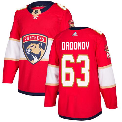 Adidas Florida Panthers #63 Evgenii Dadonov Red Home Authentic Stitched Youth Jersey Youth