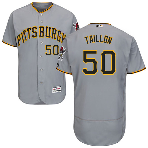 Pittsburgh Pirates #50 Jameson Taillon Grey Flexbase Authentic Collection Stitched Jersey Men's