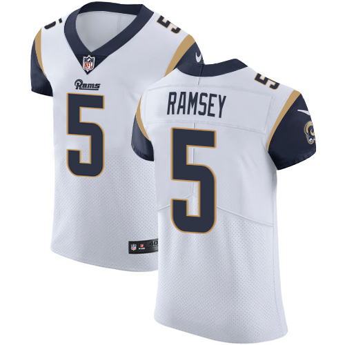 Rams #5 Jalen Ramsey White Men's Stitched Vapor Untouchable Elite Jersey