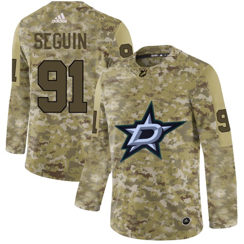 Adidas Dallas Stars #91 Tyler Seguin Camo Authentic Stitched Jersey Men's