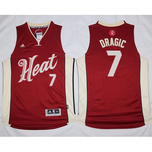 Miami Heat #7 Goran Dragic Red 2015-2016 Christmas Day Stitched Jersey Mens