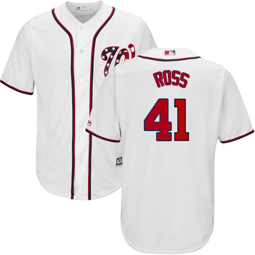 Washington Nationals #41 Joe Ross White New Cool Base Stitched Jersey Men's