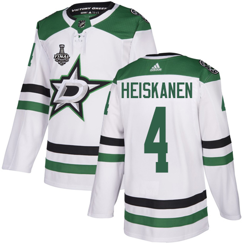 Adidas Dallas Stars #4 Miro Heiskanen White Road Authentic Youth 2020 Stanley Cup Final Stitched Jersey Youth