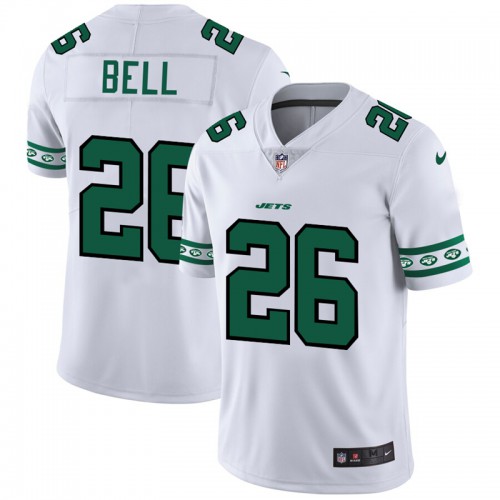 New York New York Jets #26 Le'Veon Bell White Team Logo Vapor Limited Jersey Men's
