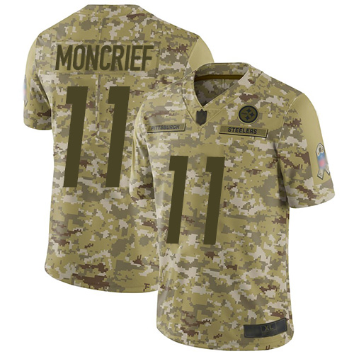 Pittsburgh Steelers #11 Donte Moncrief Camo Men's Stitched Limited 2018 Salute To Service Jersey Men's