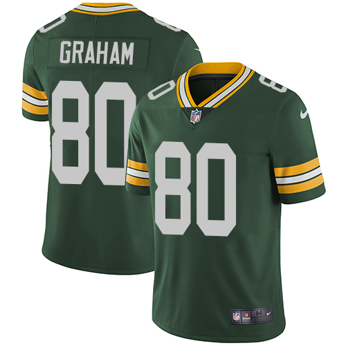Green Bay Packers #80 Jimmy Graham Green Team Color Men's Stitched Vapor Untouchable Limited Jersey Men's
