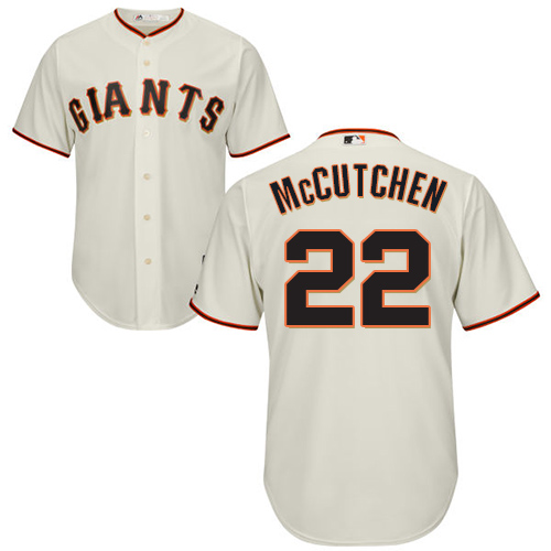 San Francisco Giants #22 Andrew McCutchen Cream Cool Base Stitched Youth Jersey Youth