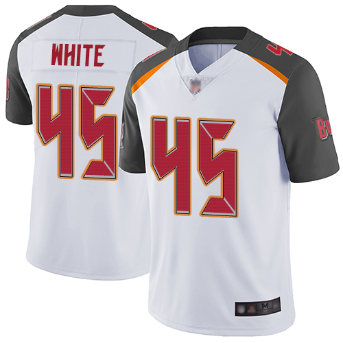 Buccaneers #45 Devin White White Youth Stitched Vapor Untouchable Limited Jersey