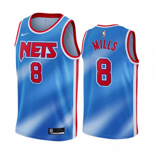Brooklyn Nets #8 Patty Mills Blue Youth Swingman Classic Edition Jersey Youth