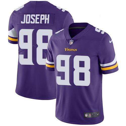 Minnesota Vikings #98 Linval Joseph Purple Team Color Youth Stitched Vapor Untouchable Limited Jersey Youth