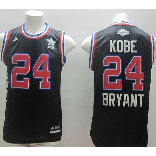 Los Angeles Lakers #24 Kobe Bryant Black 2015 All-Star Stitched Jersey Mens