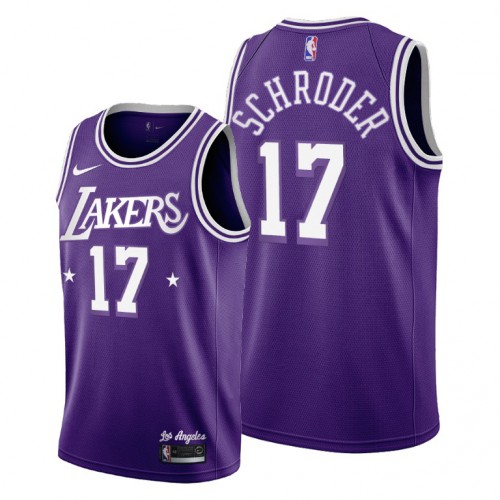 Los Angeles Los Angeles Lakers #17 Dennis Schroder Womens 2021-22 City Edition Purple Jersey Womens