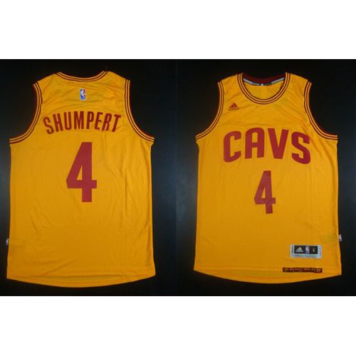 Revolution 30 Cleveland Cavaliers #4 Iman Shumpert Gold Stitched Jersey Mens