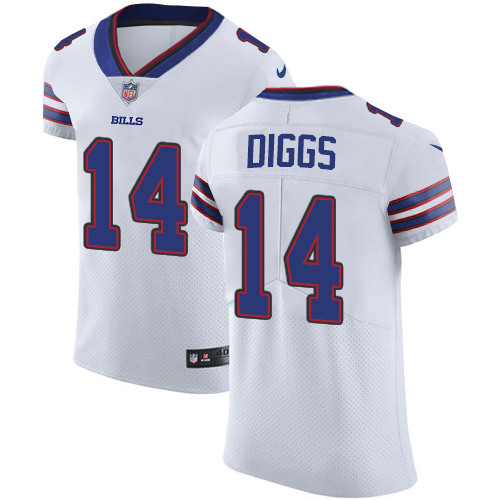 Bills #14 Stefon Diggs White Men's Stitched New Elite Jersey