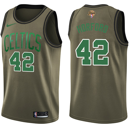 Boston Celtics #42 Al Horford Green Salute to Service 2022 Finals Swingman Jersey Mens