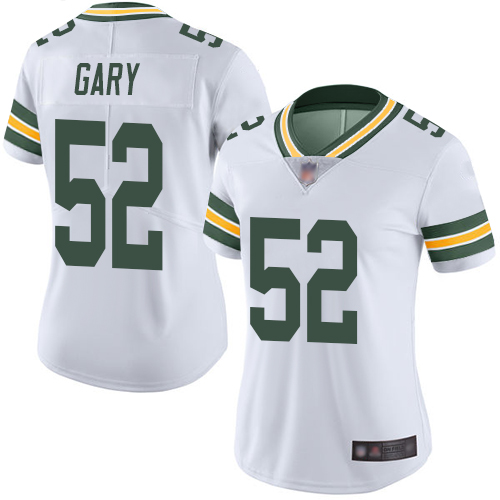 Green Bay Packers #52 Rashan Gary White Women's Stitched Vapor Untouchable Limited Jersey Womens