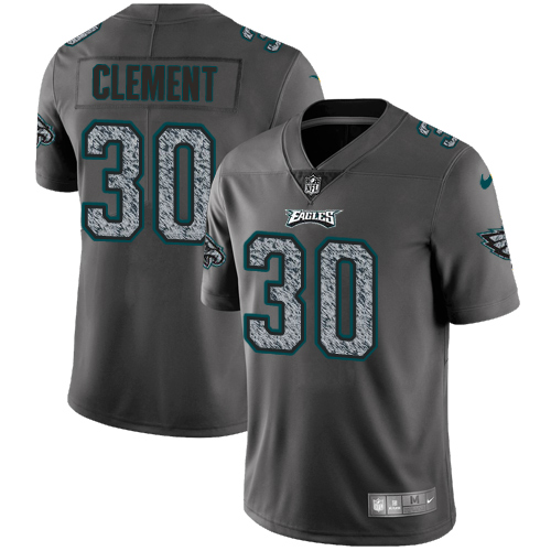 Philadelphia Eagles #30 Corey Clement Gray Static Men's Stitched Vapor Untouchable Limited Jersey Men's