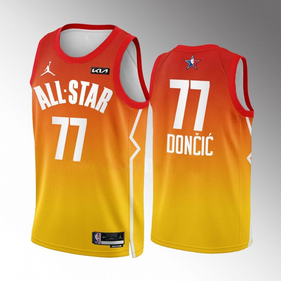 Dallas Mavericks #77 Luka Doncic Red 2023 All-Star Game Jersey