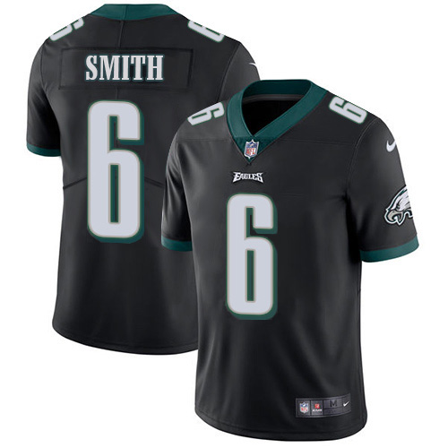 Eagles #6 DeVonta Smith Black Alternate Men's Stitched Vapor Untouchable Limited Jersey